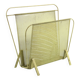 Compact yellow Mathieu Mategot 1960s magazine rack for Artimeta