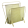 Compact yellow Mathieu Mategot 1960s magazine rack for Artimeta