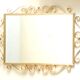 Golden mirror "Hollywood Regency" 50s Vintage (78 x 63.5)