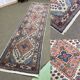 Tapis iranien en laine fait main - 3m30x70cm