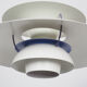 PH5 white hanging lamp by Poul Henningsen for Louis Poulsen
