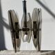Italian smoked glass chandelier 1970 Veca