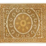 Hand-knotted rug, vintage Turkish rug 113x134 cm