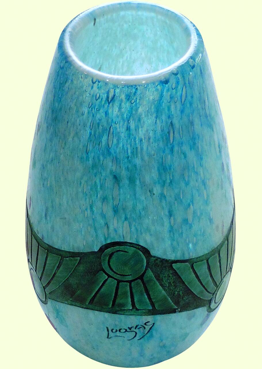 Vase François-Théodore LEGRAS (1839-1916) "Vimoutiers" wheel-engraved 1900