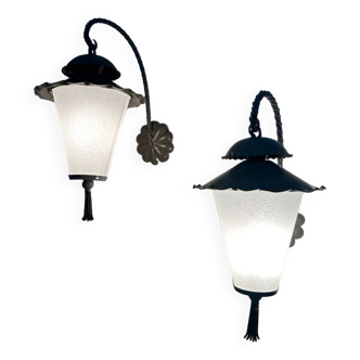 Lanternes ou appliques d’extérieur années 60 (X2)