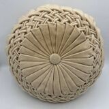 Coussin rond velours vintage