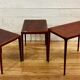Rosewood nesting tables by Johannes Andersen, for Silkeborg Denmark 1960