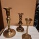 Trio de bougeoirs en bronze