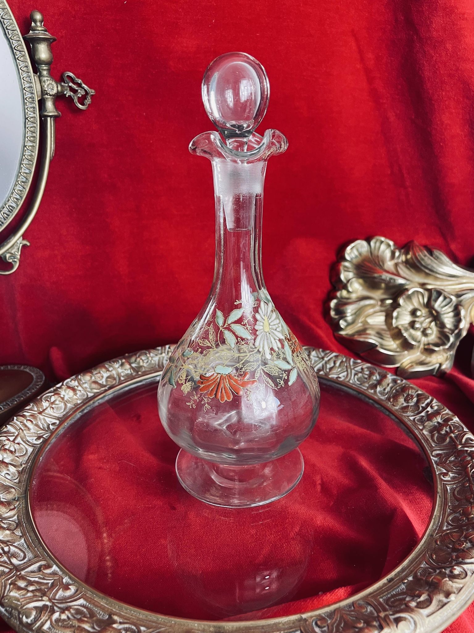 Old Legras Art Nouveau carafe
