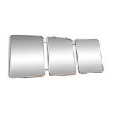 Vintage triptych barber mirror