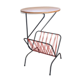 End table reviewed door pedestal wood metal scoubidou