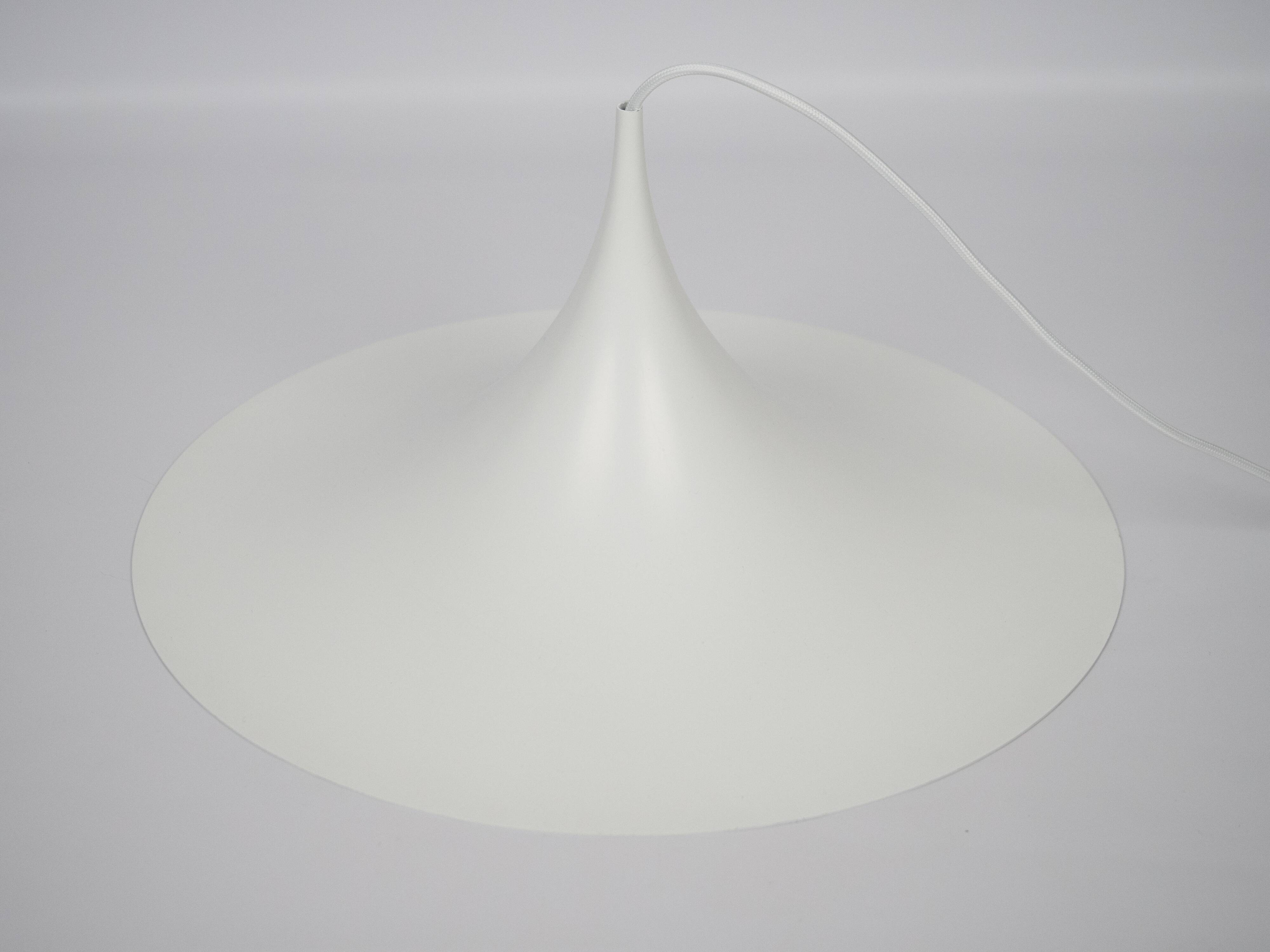 Danish vintage pendant lamp Semi by Bonderup and Thorup, 1968