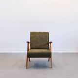 Mid-Century Accent Chair Model B-310 Var in Forest Green Velvet