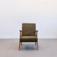 Mid-Century Accent Chair Model B-310 Var in Forest Green Velvet