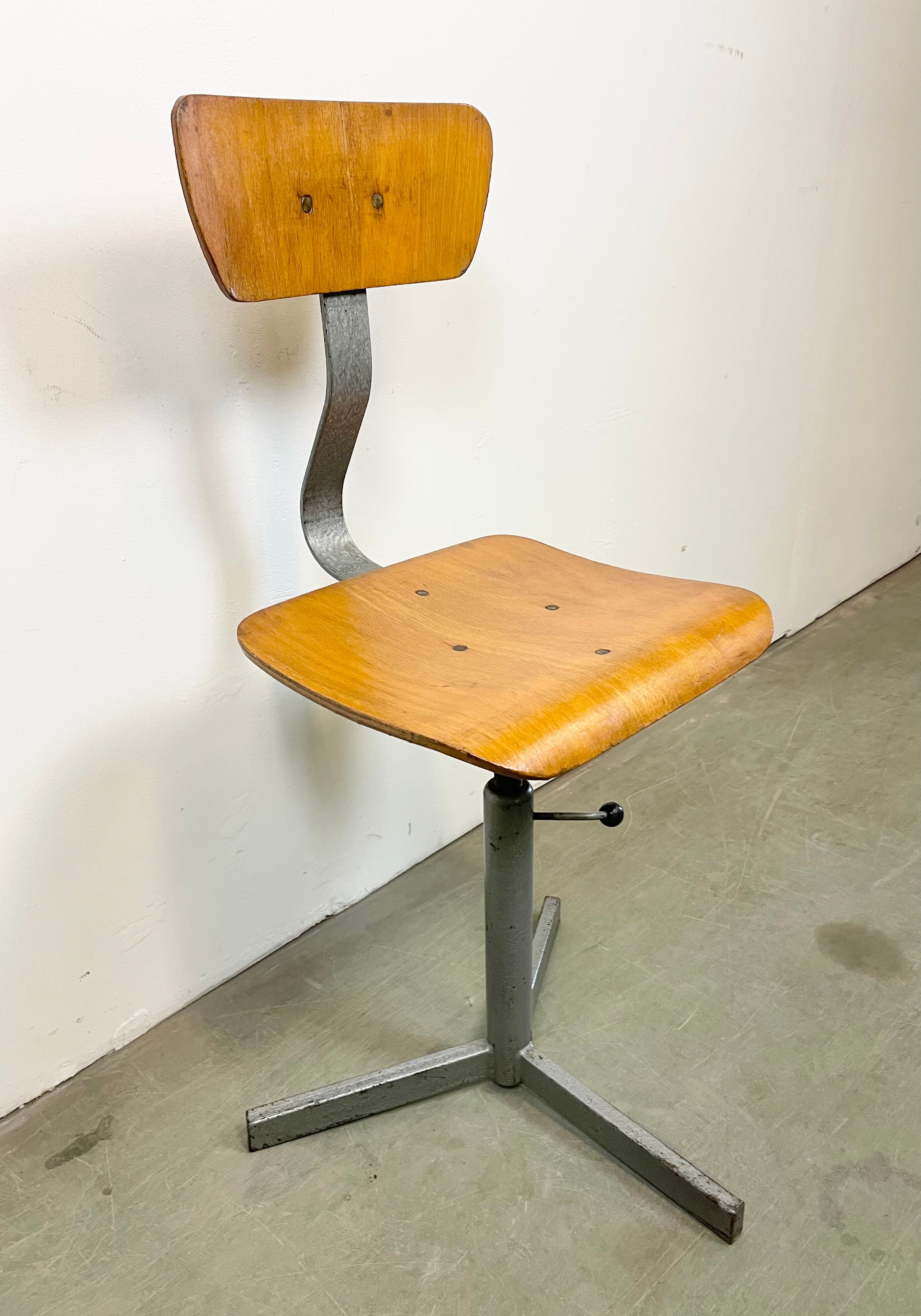 Industrial Workshop Swivel Chair, 1960s