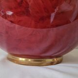 Rondo lamp by Kostka in cracked ceramic