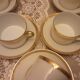 5 tasses et sous tasses  porcelaine limoges  gda
