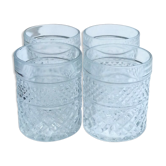 4 verres à whisky vintage