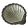 Art Deco Shell Pocket Bowl in Patinated Silver and Satin Glass from the 1930s