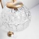 Brass ceiling and glass 3 balls 1960