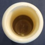 Bouteille en céramique jaune