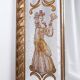 Miroir italien en verre églomisé, à parecloses, début XXe siècle