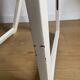 White folding vintage chair