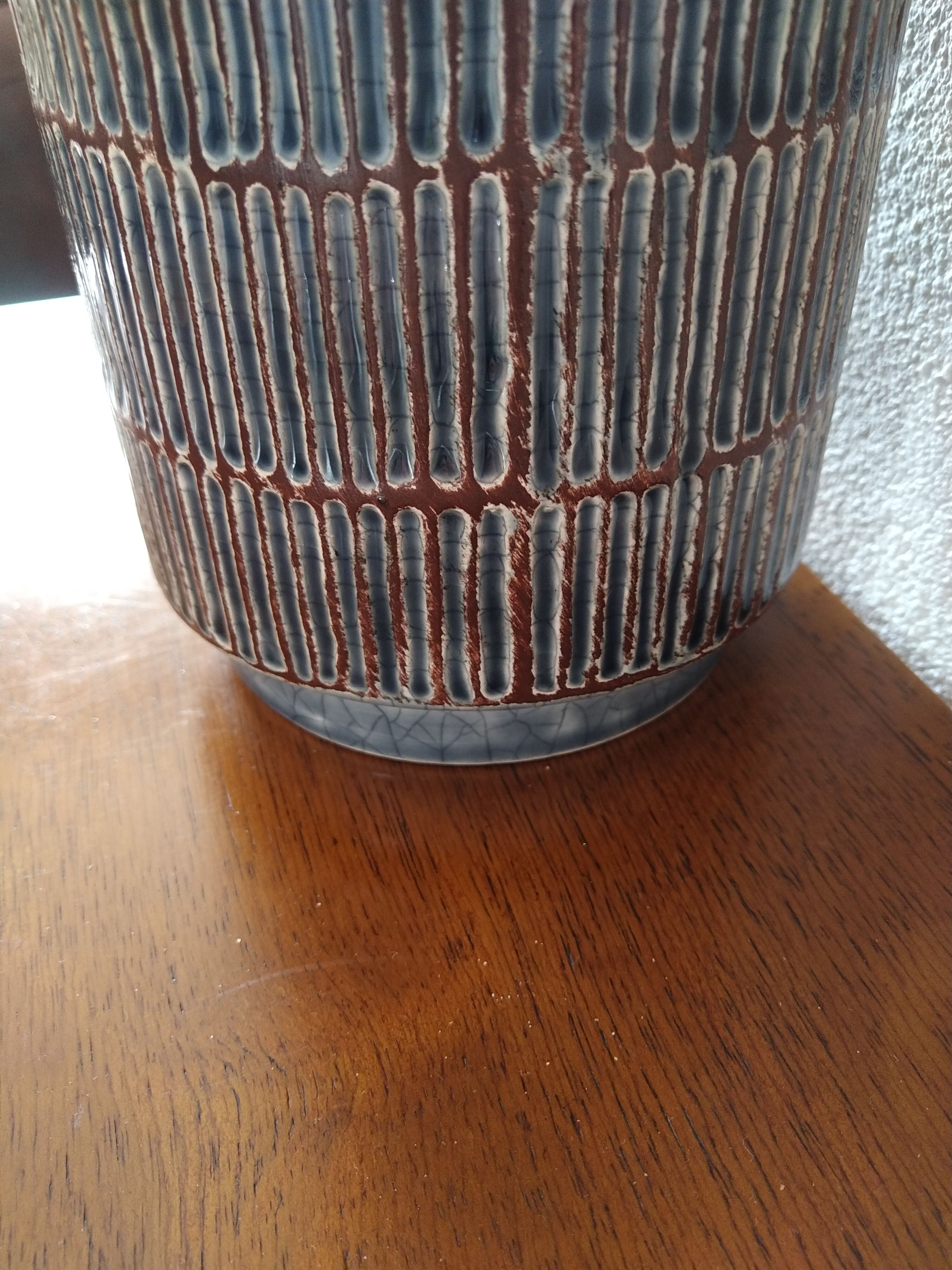 Vase en céramique art déco