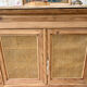 Raw wood and caning buffet