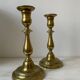 Pair of bronze candlesticks nineteenth century.