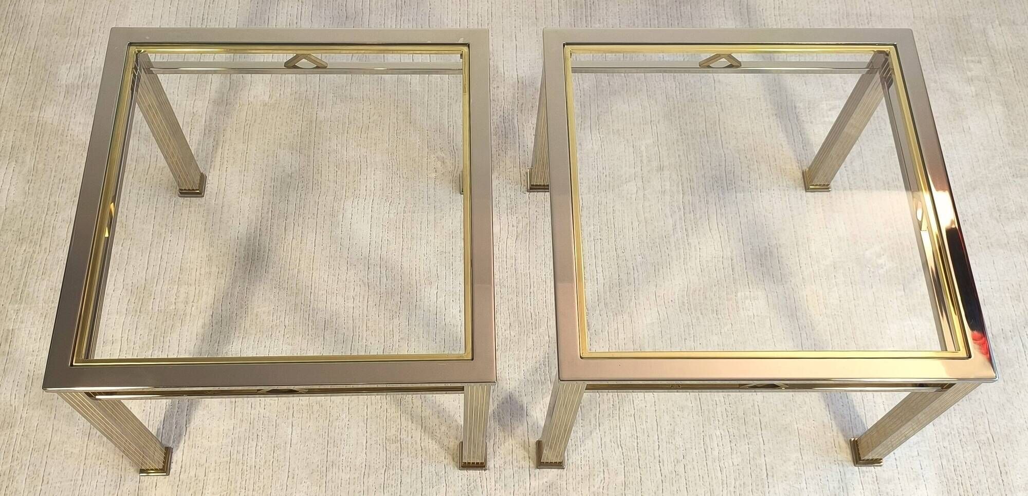 Magnificent pair of orsenigo italy coffee tables from the art deco collezione range