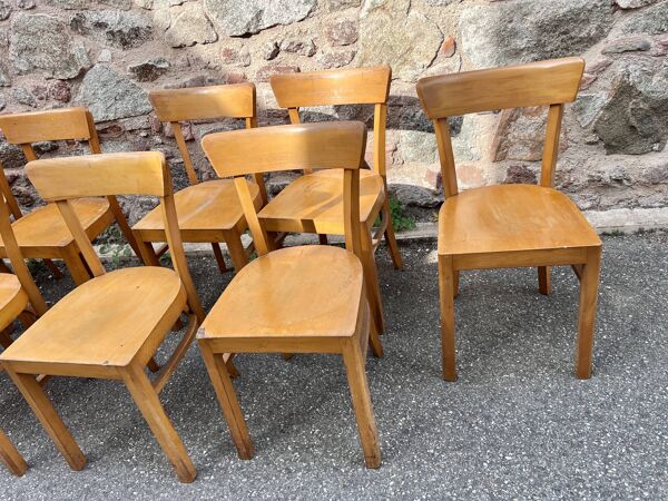 Série de chaise bistrot style fischel thonet baumann