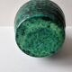 Green glazed ceramic pitcher Signed ACCOLAY