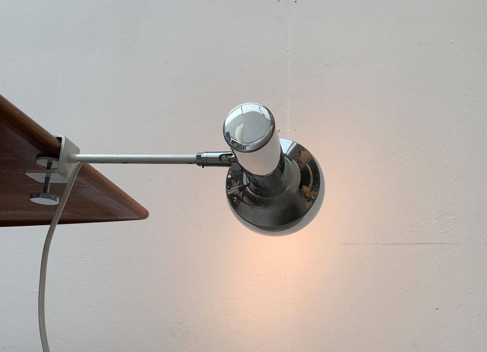 Swiss table lamp from the mid-century space age by SLZ Team for Swisslamps International.