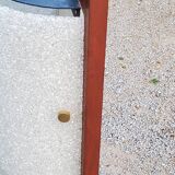 Scandinavian style floor lamp in teak and granite resin from the 70s