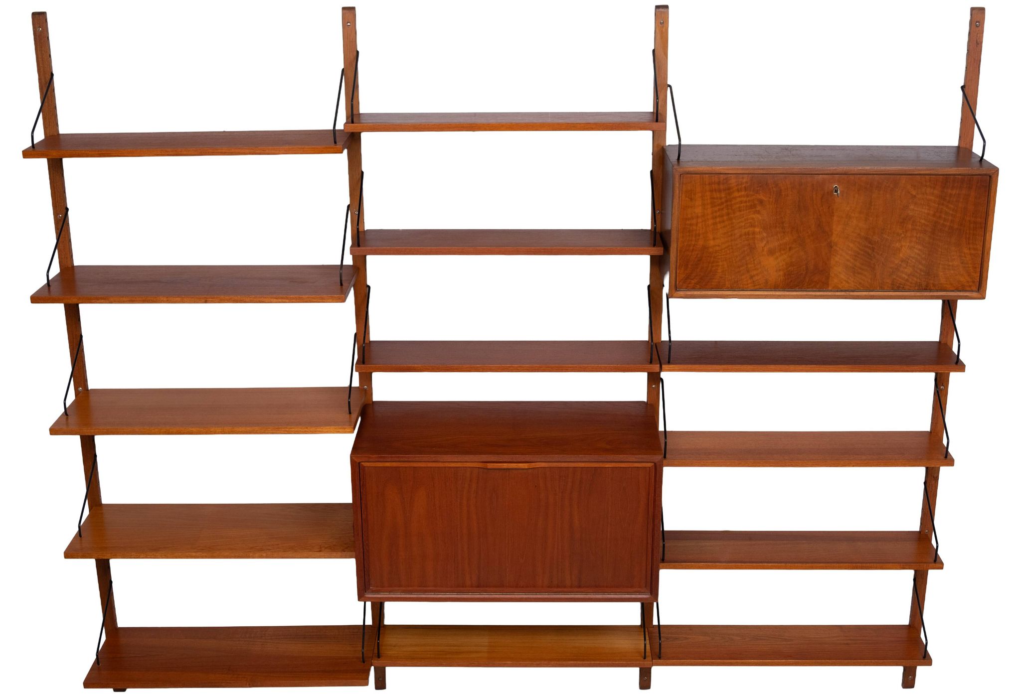 Poul Cadovius hanging Royal Wall System 1950s Denmark