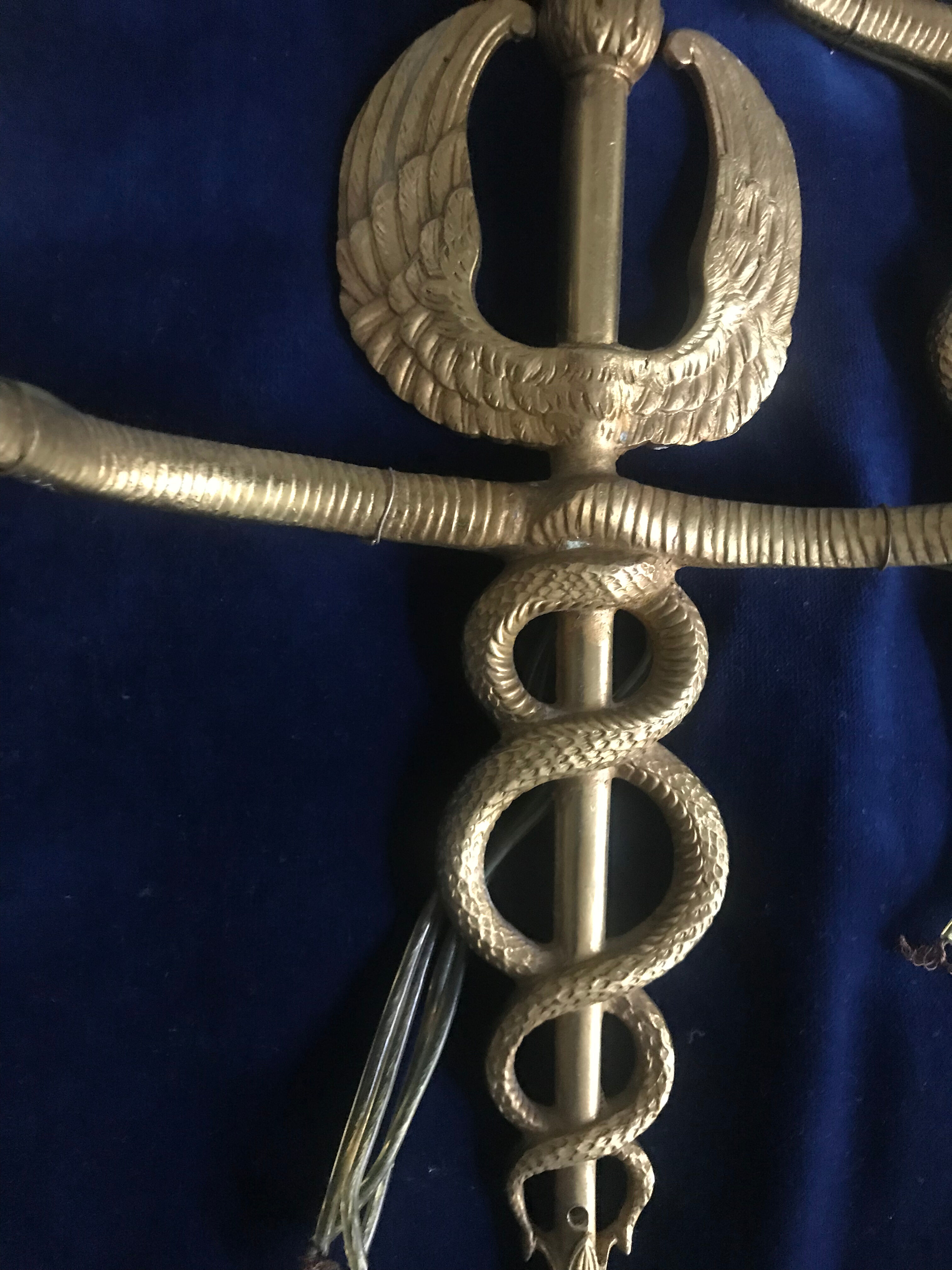 Paire d’appliques en bronze époque empire