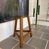 Vintage tripod wood table