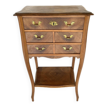 Louis XV style side table with drawer