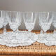 Lot de 6 verres à eau cristal d'arques modèle "Pompadour "