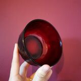 Red glass retro cup