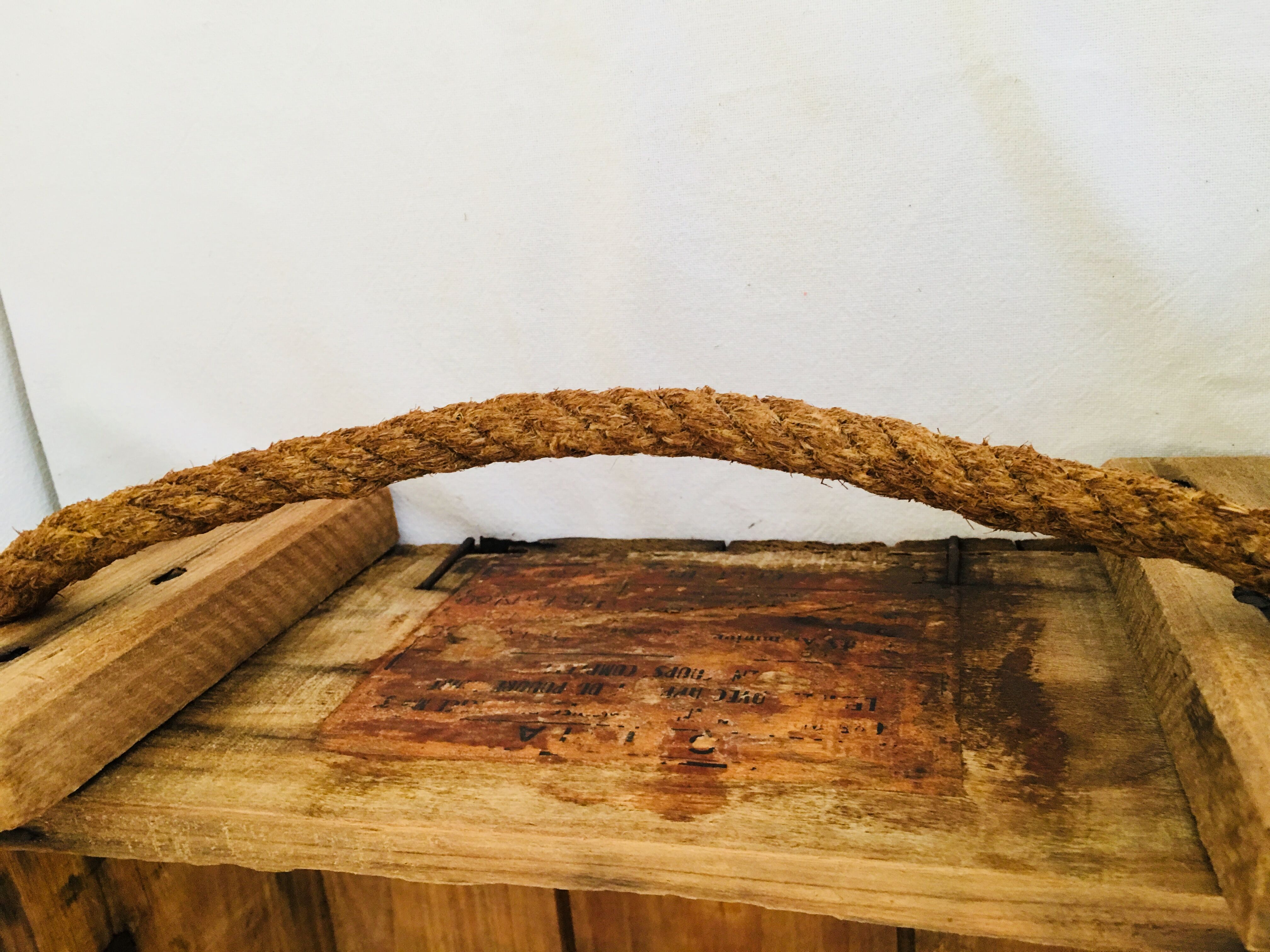 Old wooden parachute