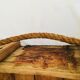 Old wooden parachute