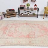 6x9 Pale Red & Beige Vintage Rug