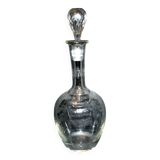 Antique PORTIEUX carafe, Pasteur model, with Empire engraving, 1930