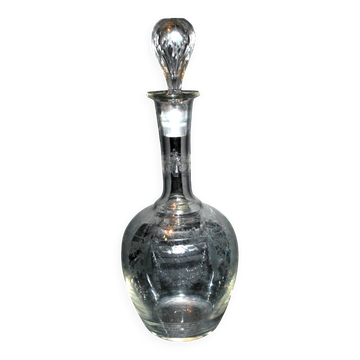 Carafe ancienne PORTIEUX modèle Pasteur avec gravure Empire 1930