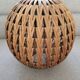 Vintage wicker pendant light