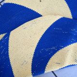 Tapis contemporain ora tressé en coton (77cm), édition unique