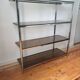 Chrome shelves and smoked glass 70s