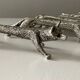 Set of 6 silver-plated fox knife rests